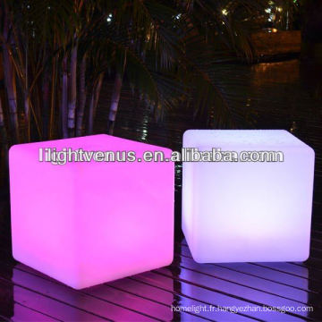 Création de l&#39;émotion nocturne LED Cube Chair